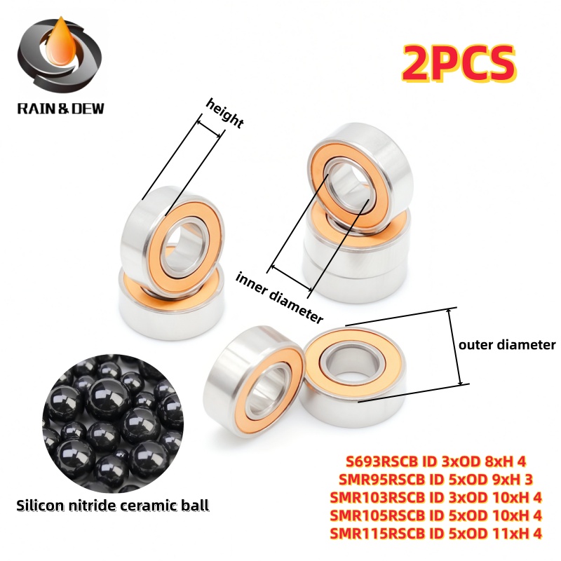Baitcasting Reel - 2 buah Bantalan Bola Miniatur 3x8x4