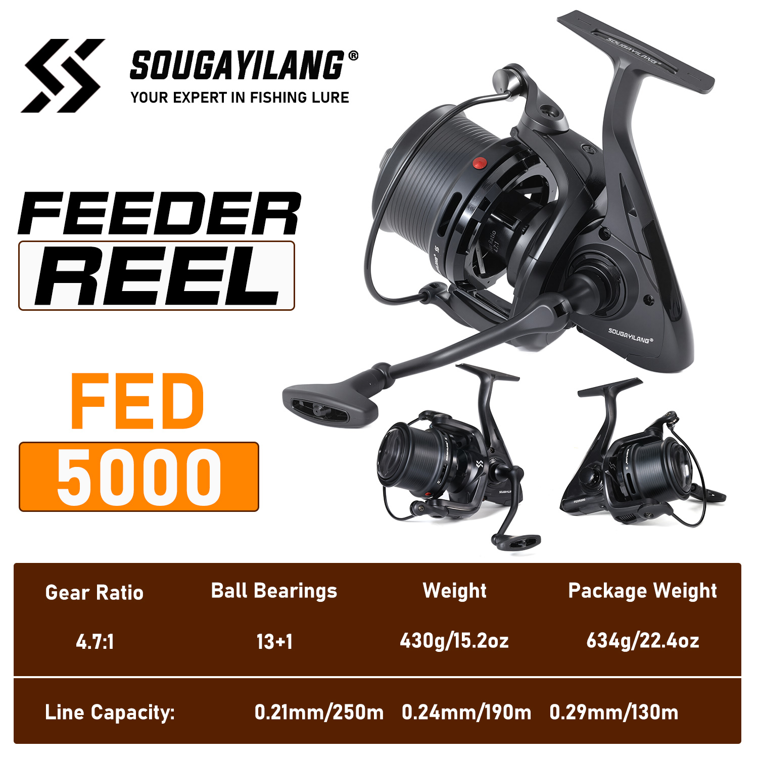 Sougayilang Reel Feeder Profes - Trolling Reel ulasan dan harga