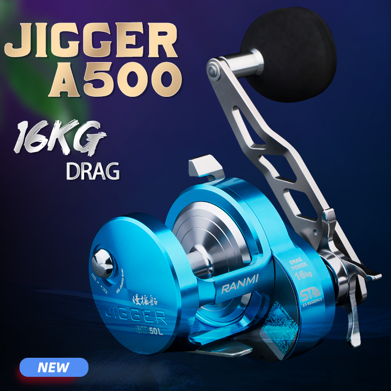 RANMI JIGGER A500 Reel Pancing - Trolling Reel ulasan dan harga