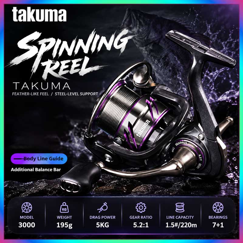 Takuma Lingxi 3000s, Gulungan  - Trolling Reel ulasan dan harga