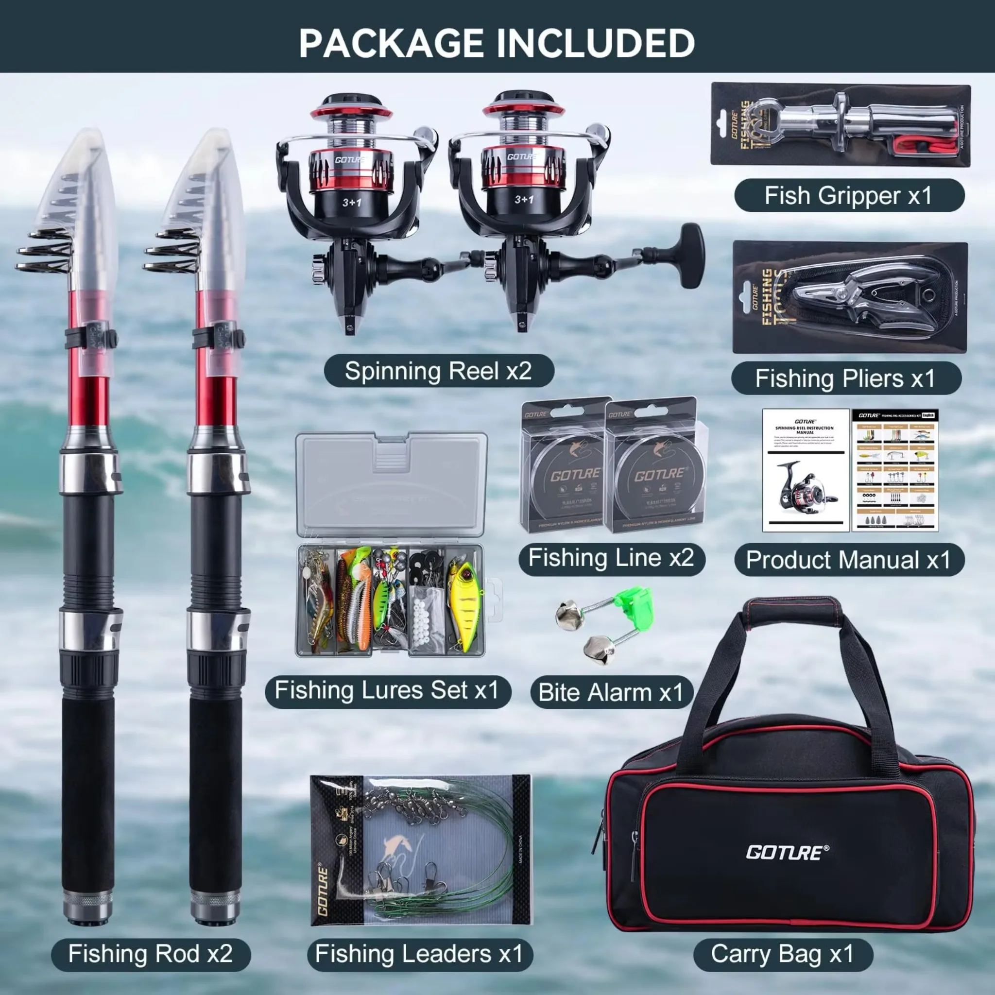 2 Buah Set Lengkap Peralatan P - Reel Bag ulasan dan harga