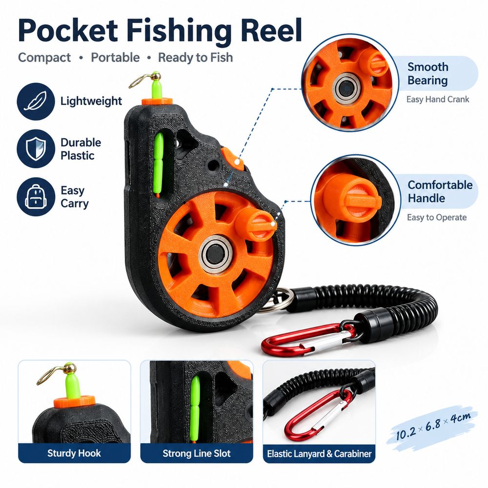 Reel Pancing Saku Tipe Hand Li - Fly Reel ulasan dan harga